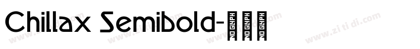 Chillax Semibold字体转换